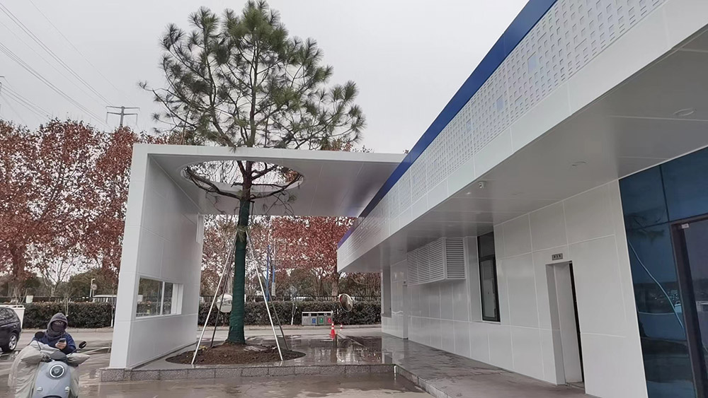 矽品科技門衛(wèi)室景觀樹